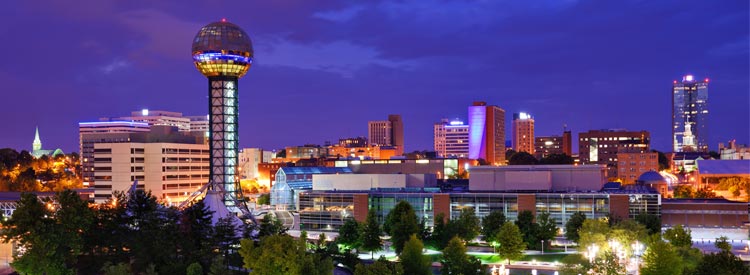 Sunsphere in downtown Knoxville, Tennessee