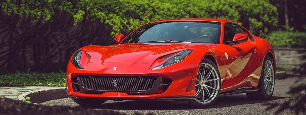 Red Ferrari 812. Find Ferrari Insurance.