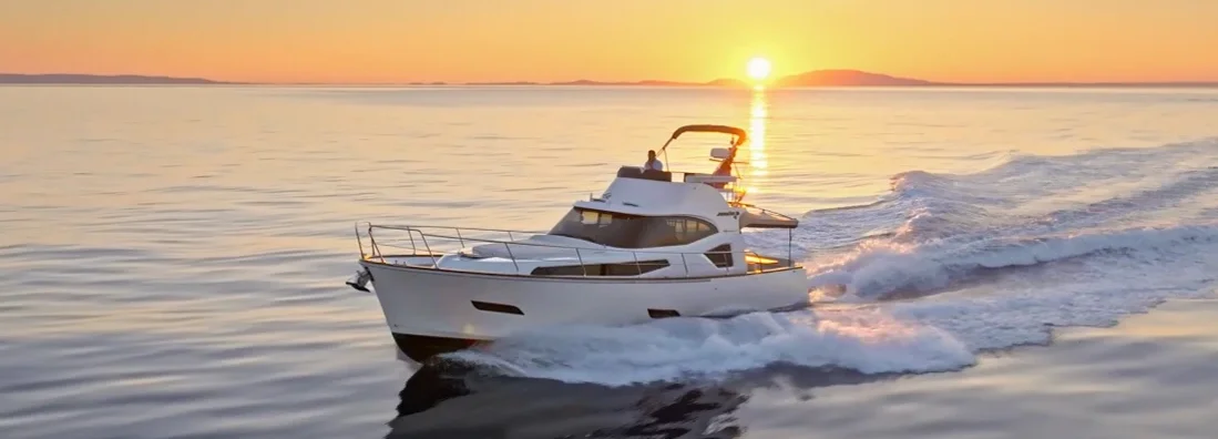 Couple sailing yacht over ocean. How to Find the Best Boat Insurance.