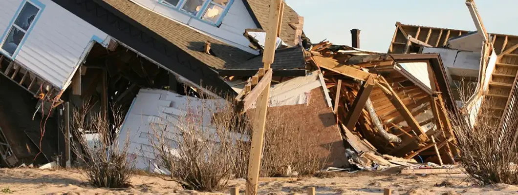 Beach house damaged by hurricane. What To Do If a Hurricane Destroys or Damages Your Home.