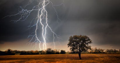 Lightning over field. The Top Five Insurance Claims in Kentucky and How to Protect Yourself. 