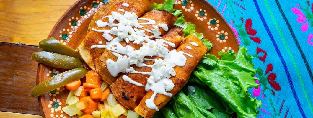 New Mexico red chile enchiladas 