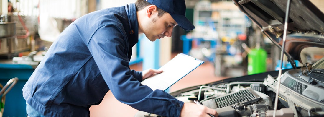 Mechanic at work in his garage