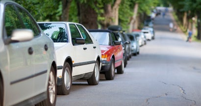 Cars parked on side street. America's Top 10 Most Stolen Cars. 