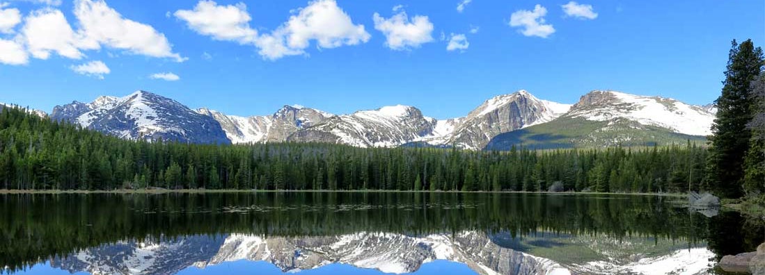 Bierstadt Lake Reflection in Rocky Mountain National Park