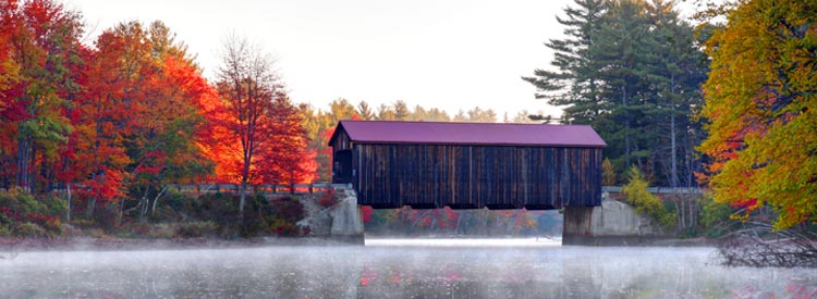 County Covered Bridge near Hancock, New Hampshire