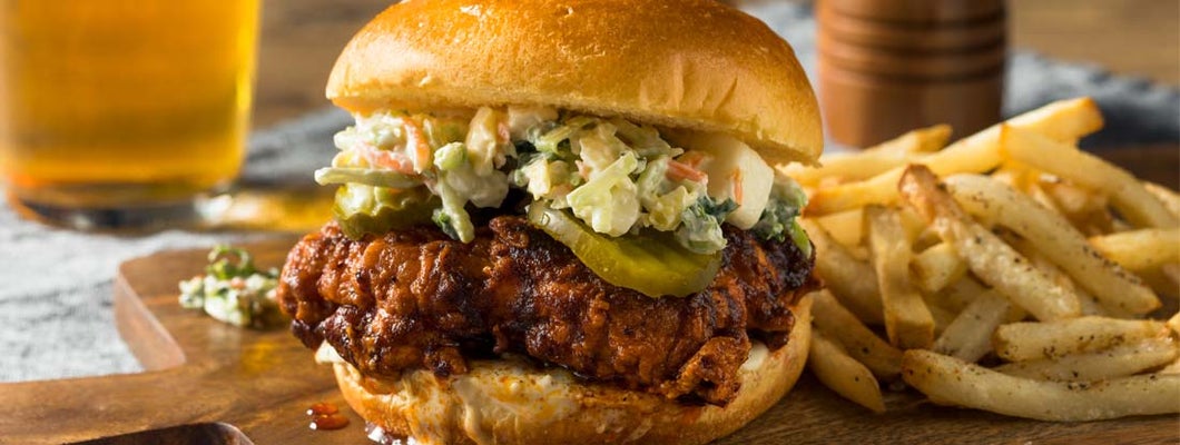 Homemade Spicy Nashville Hot Chicken Sandwich