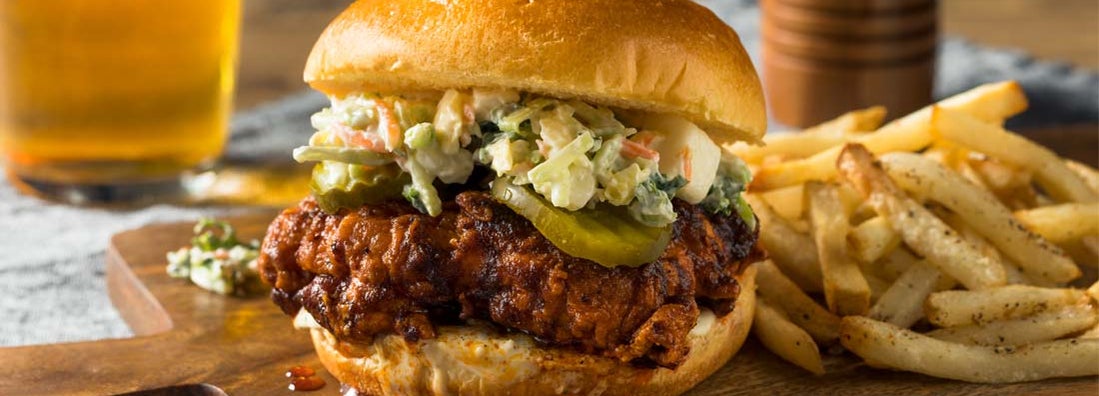 Homemade Spicy Nashville Hot Chicken Sandwich