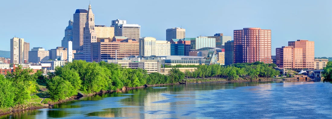 Downtown Hartford Connecticut Skyline