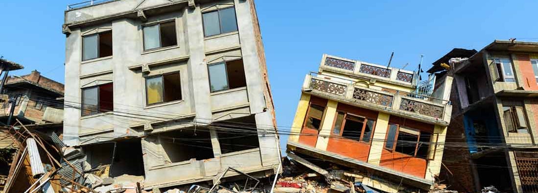 Aftermath of earthquake