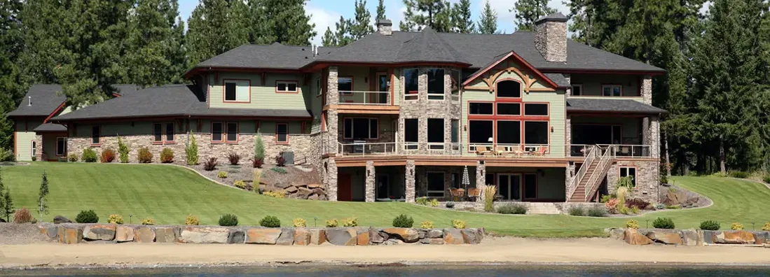 Luxury home on the Spokane River in Idaho. Find Post Falls, Idaho home insurance.