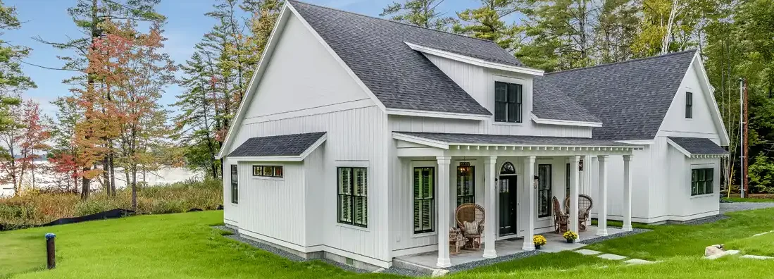 Gorgeous white home with many little details. Jenks, Oklahoma Homeowners Insurance.