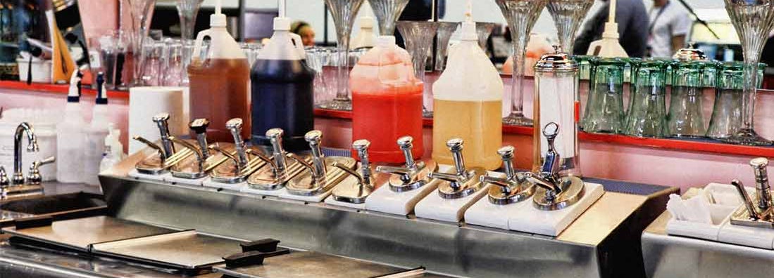 Retro 50's Soda Shop Bar