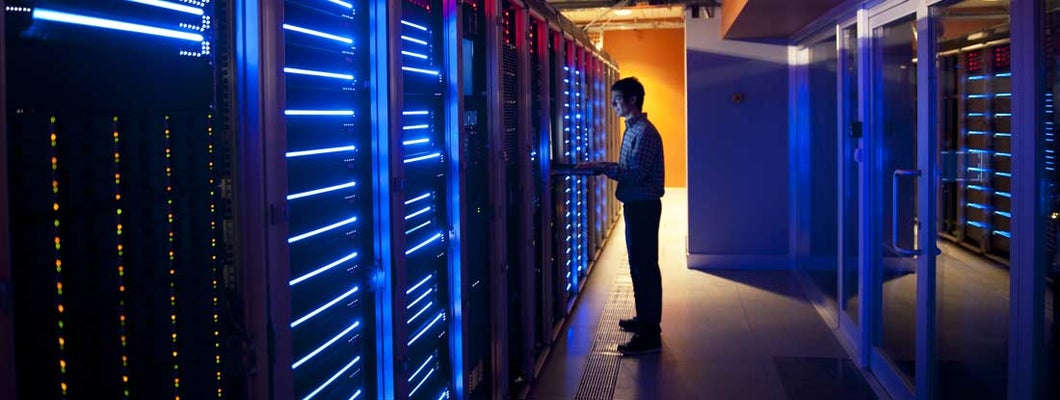 Modern interior of server room in datacenter. 6 Ways to Build a Culture of Cybersecurity Awareness.