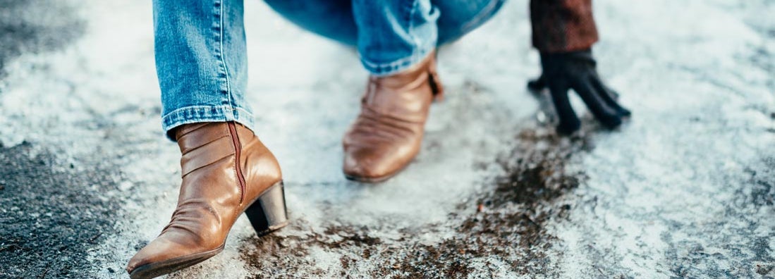 Woman slipped on ice covered sidewalk. Who's responsible for icy sidewalk injuries, me or the city?