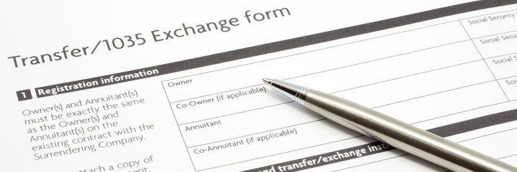 Annuities 1035 exchange form