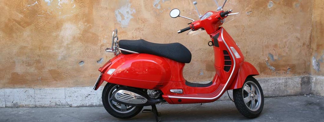 Red scooter. Find Scooter and Moped Insurance. 