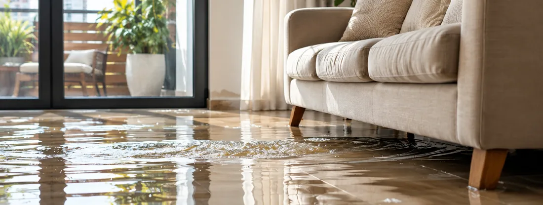 Water leaking on wood floor in living room. Does Renters Insurance Cover Water Damage in 2026?