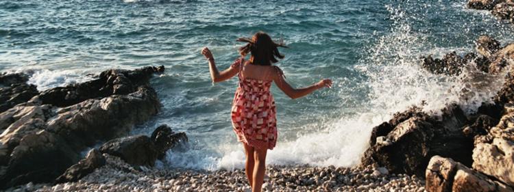 girl vacationing at the beach