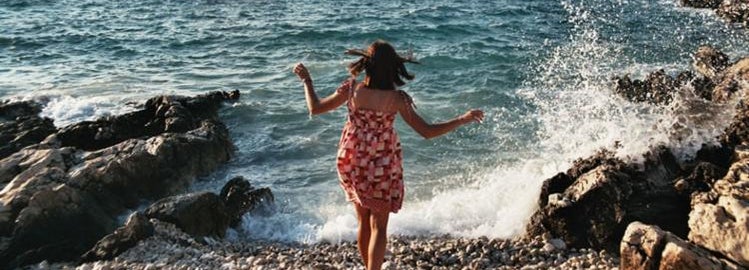 girl vacationing at the beach