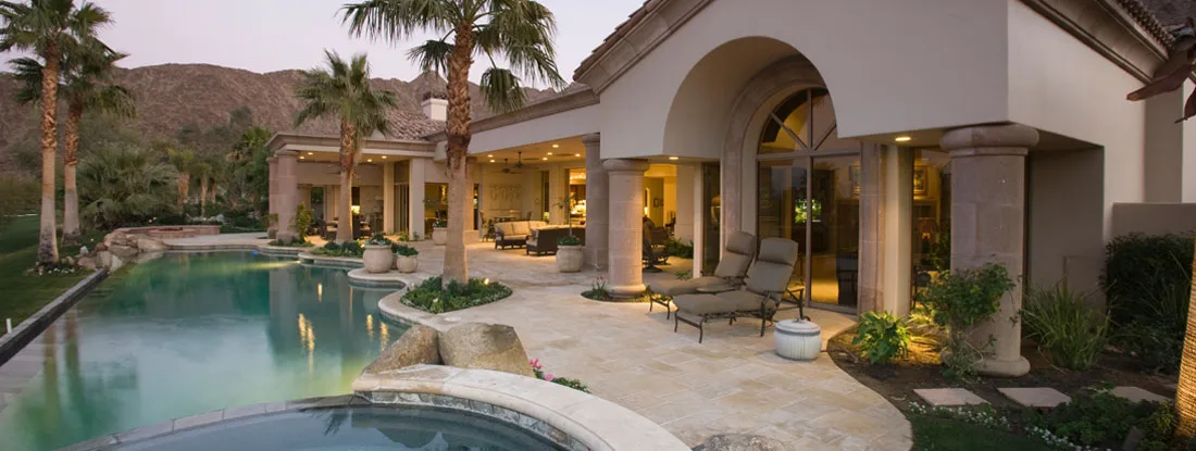Luxurious estate in desert. Arizona Vacation Home Insurance.
