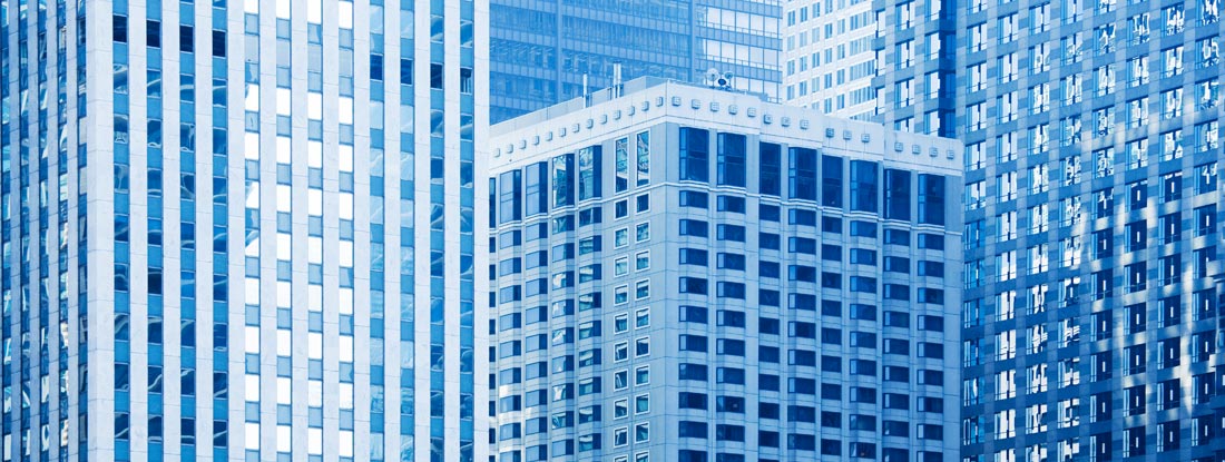 Large buildings that need business insurance.