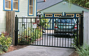 flat top driveway gate
