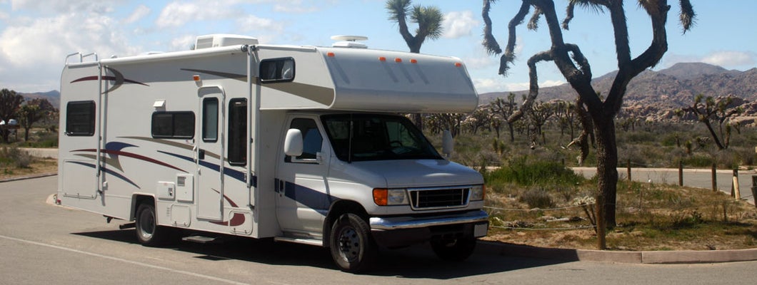 Rv in the Joshua Tree National Park. Find California RV Insurance.