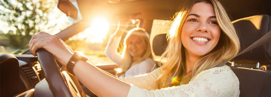 Daughter and mother going on a family vacation. The 5 Best New Cars to Buy for a Teenage Driver.