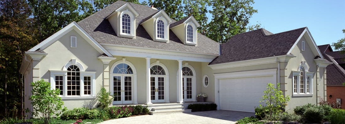 Modern House Exterior. Find New Canaan, Connecticut home insurance.