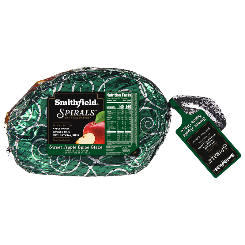 Smithfield Spirals Apple Spice Glaze Bone-In Ham