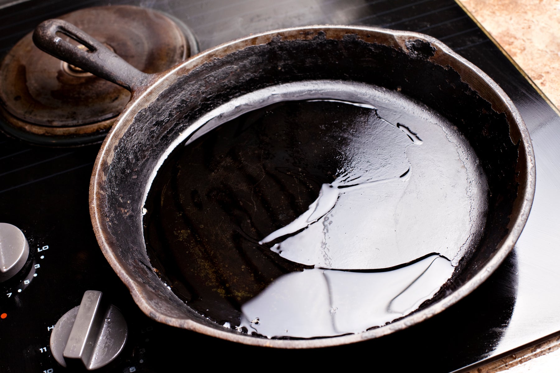 oil in pan
