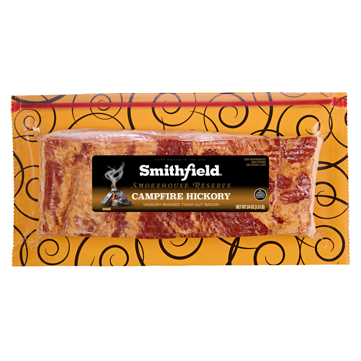 Smokehouse Reserve Smokin' Campfire Hickory Thick Cut Bacon