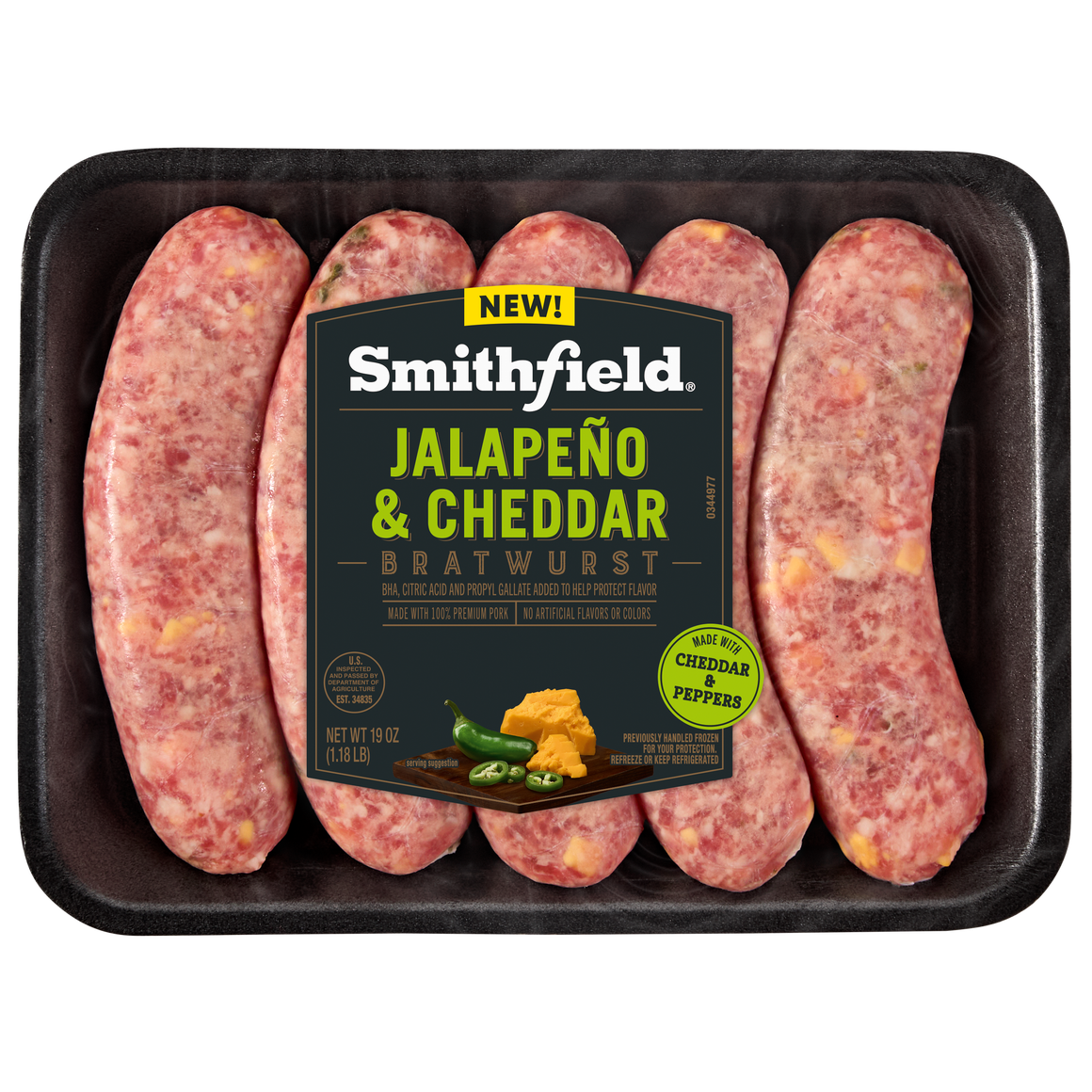 Smithfield Jalapeno & Cheddar Bratwurst