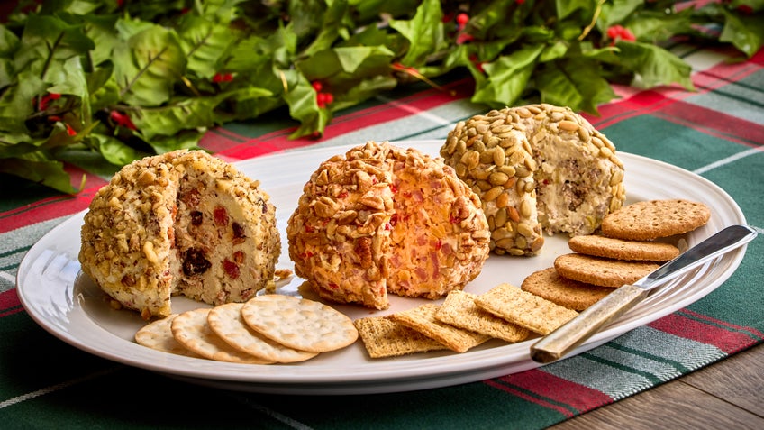 Holiday Cheeseball Three Ways