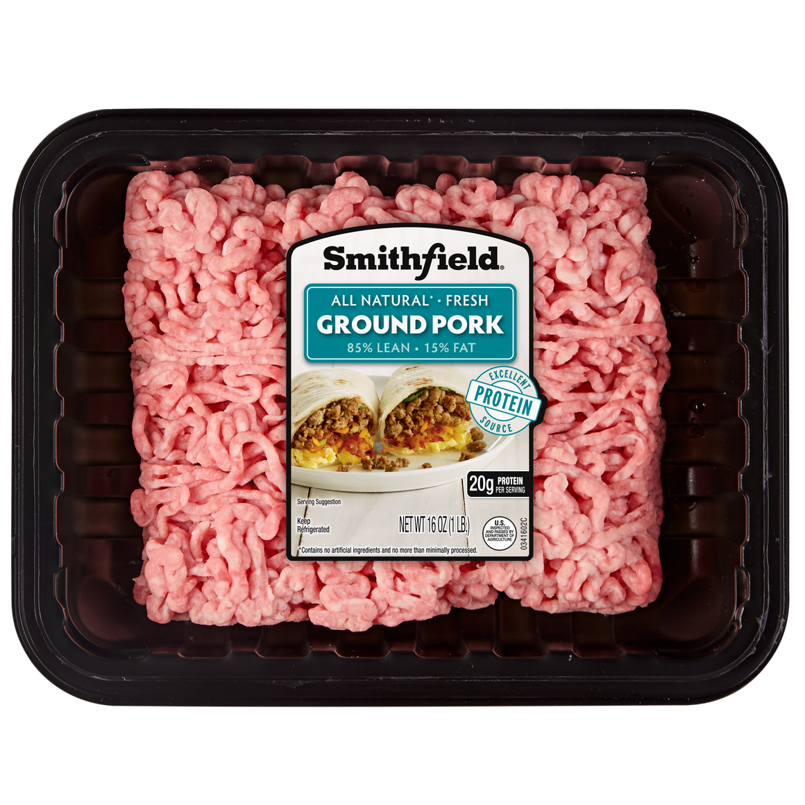 All Natural Fresh Ground Pork 85/15