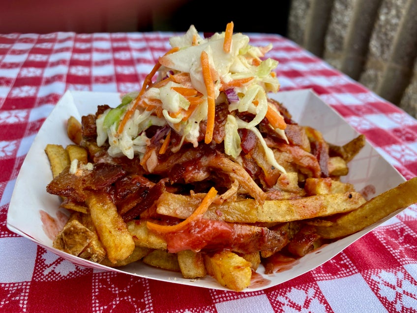 Smithfield Spicy Strawberry Vinegar Pulled Pork BBQ Fries