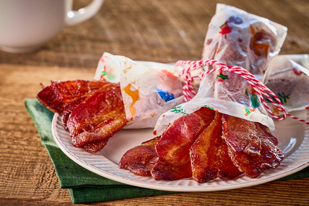 Gingerbread Spiced Candied Bacon