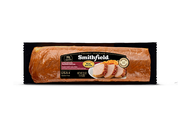 Applewood Smoked Bacon Marinated Fresh Pork Loin Filet