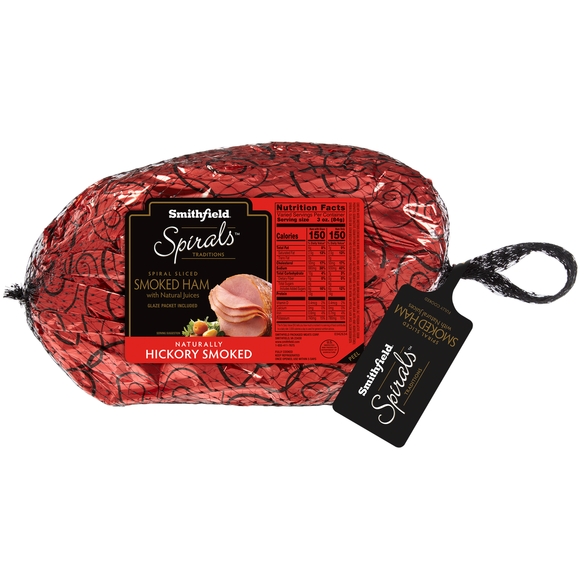 Smithfield Spirals Hickory Smoked Spiral Sliced Ham