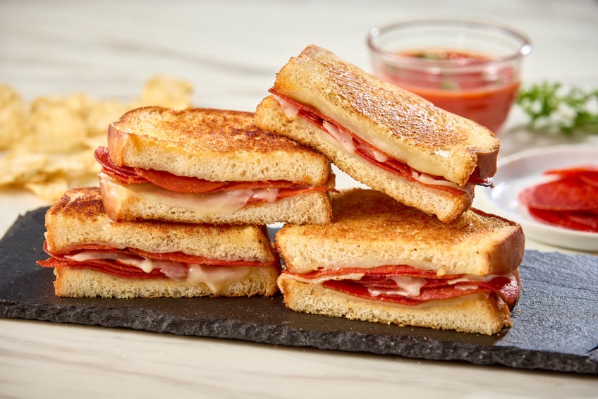 Pepperoni Fontina Grilled Cheese