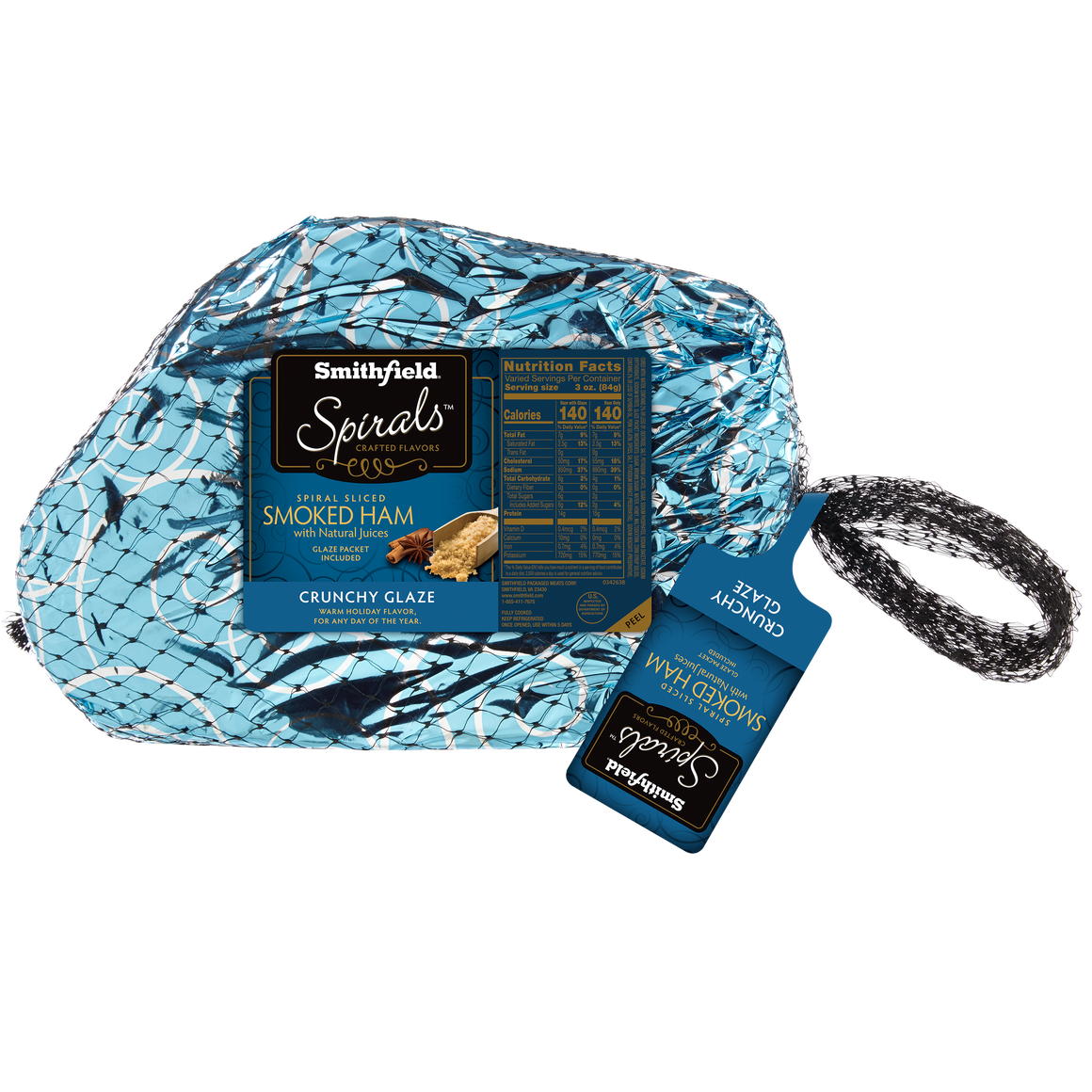 Smithfield Spirals Crunchy Glaze Spiral Sliced Ham