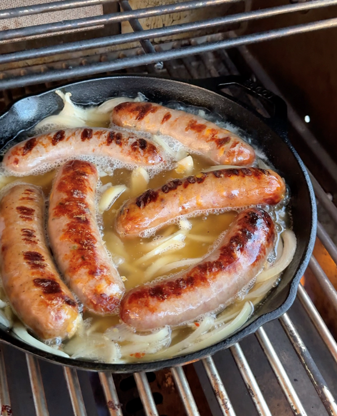 Jessica Bui's Beer Braised Brats