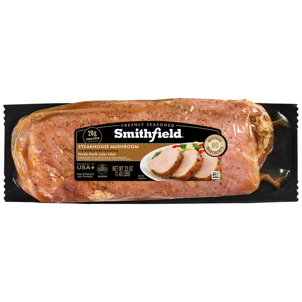 Steakhouse Mushroom Marinated Fresh Pork Loin Filet