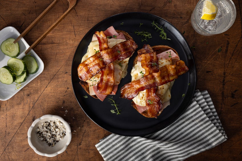 Bacon, Ham & Turkey Club Sandwich