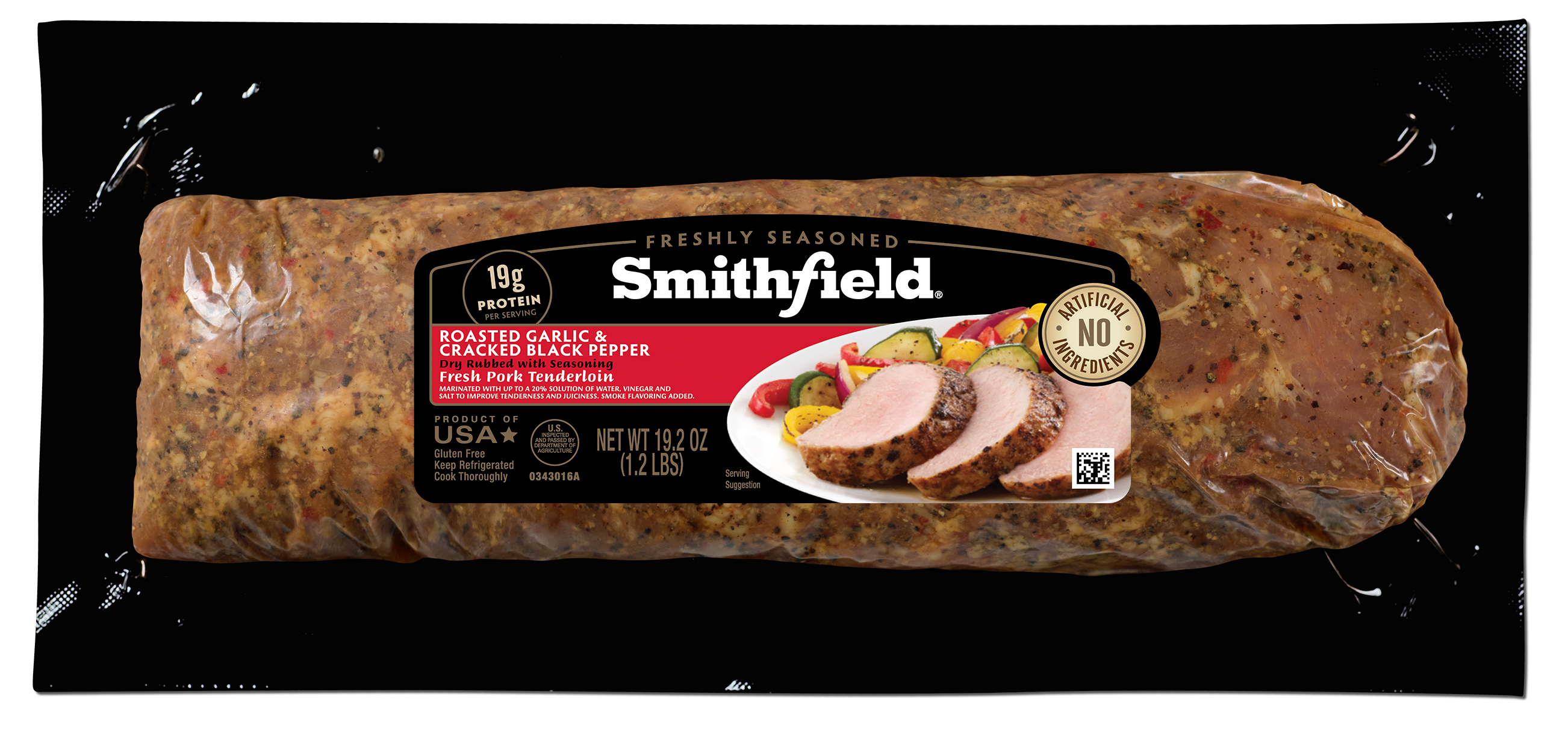 Roasted Garlic & Cracked Black Pepper Fresh Pork Tenderloin
