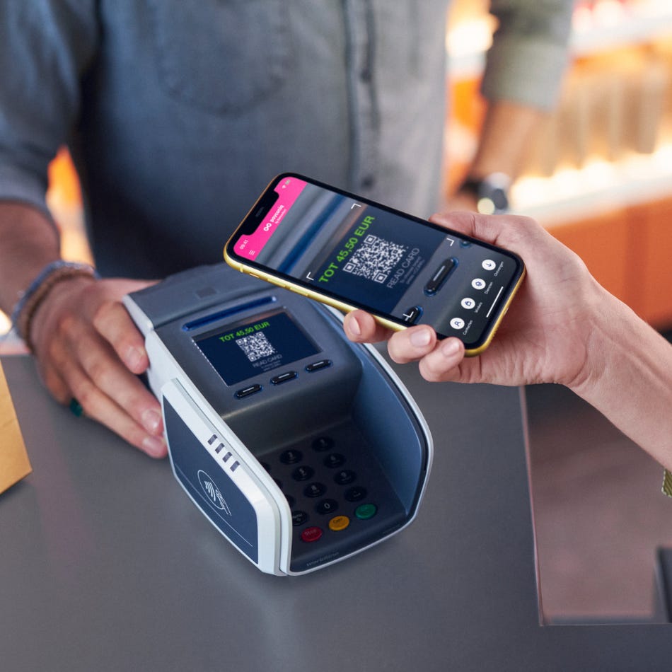 On your existing payment terminal