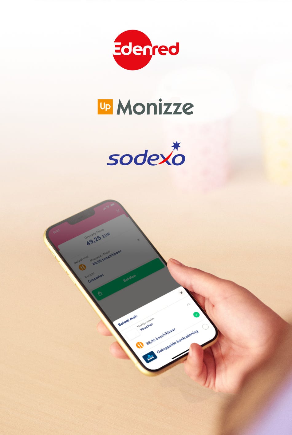 Betaal je lunch met maaltijdcheques via de Payconiq by Bancontact-app