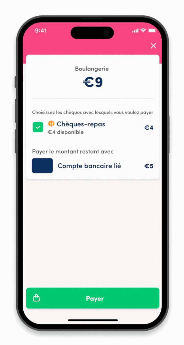 Comment puis-je payer de façon mobile avec Edenred Repas et Payconiq ?