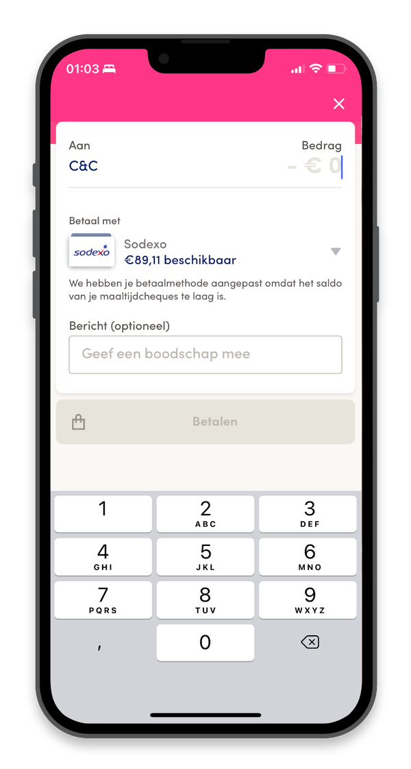 How to pay mobile with my Sodexo Lunch Pass?